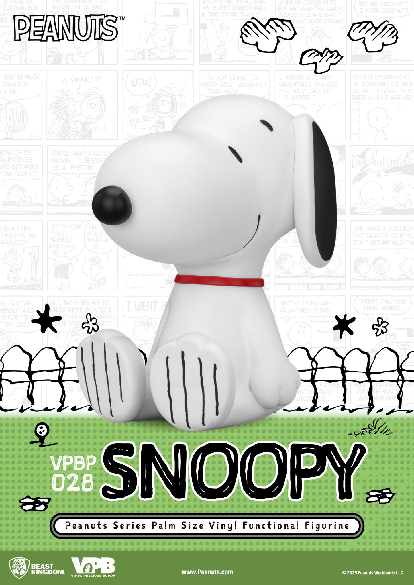 Beast Kingdom Piggy Bank Peanuts Series Palm Size Vinyl Functional Figurine Snoopy