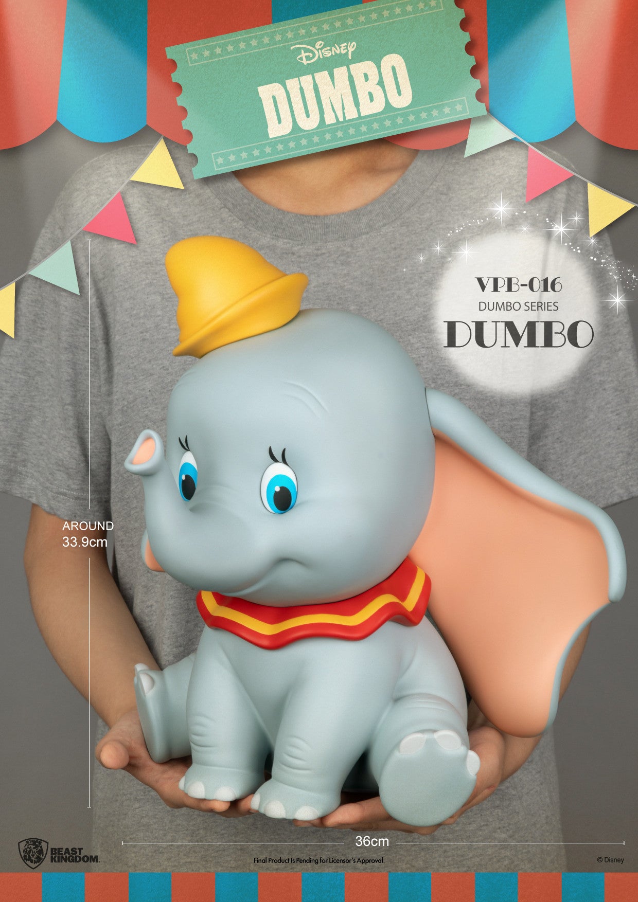 Beast Kingdom Piggy Bank Vinyl Large Dumbo Series Dumbo