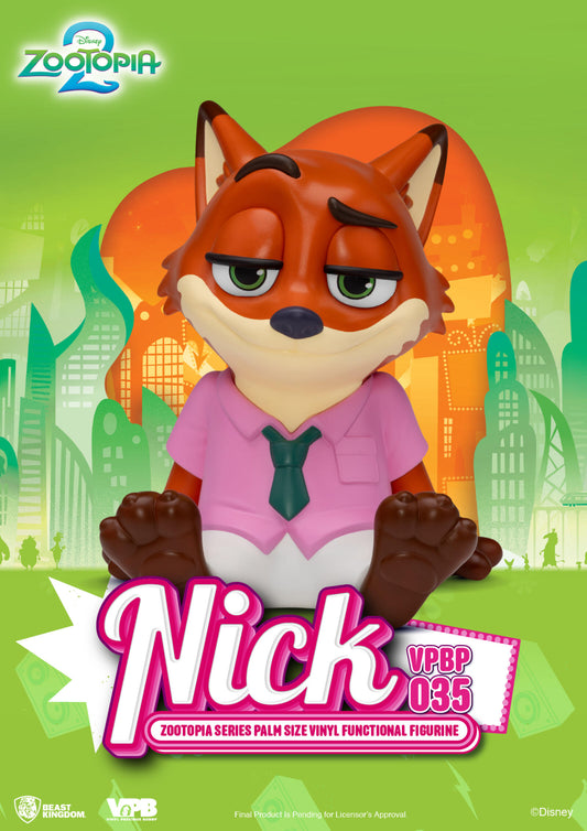 Beast Kingdom Piggy Bank Zootopia Series Palm Size Vinyl Functional Figurine Nick