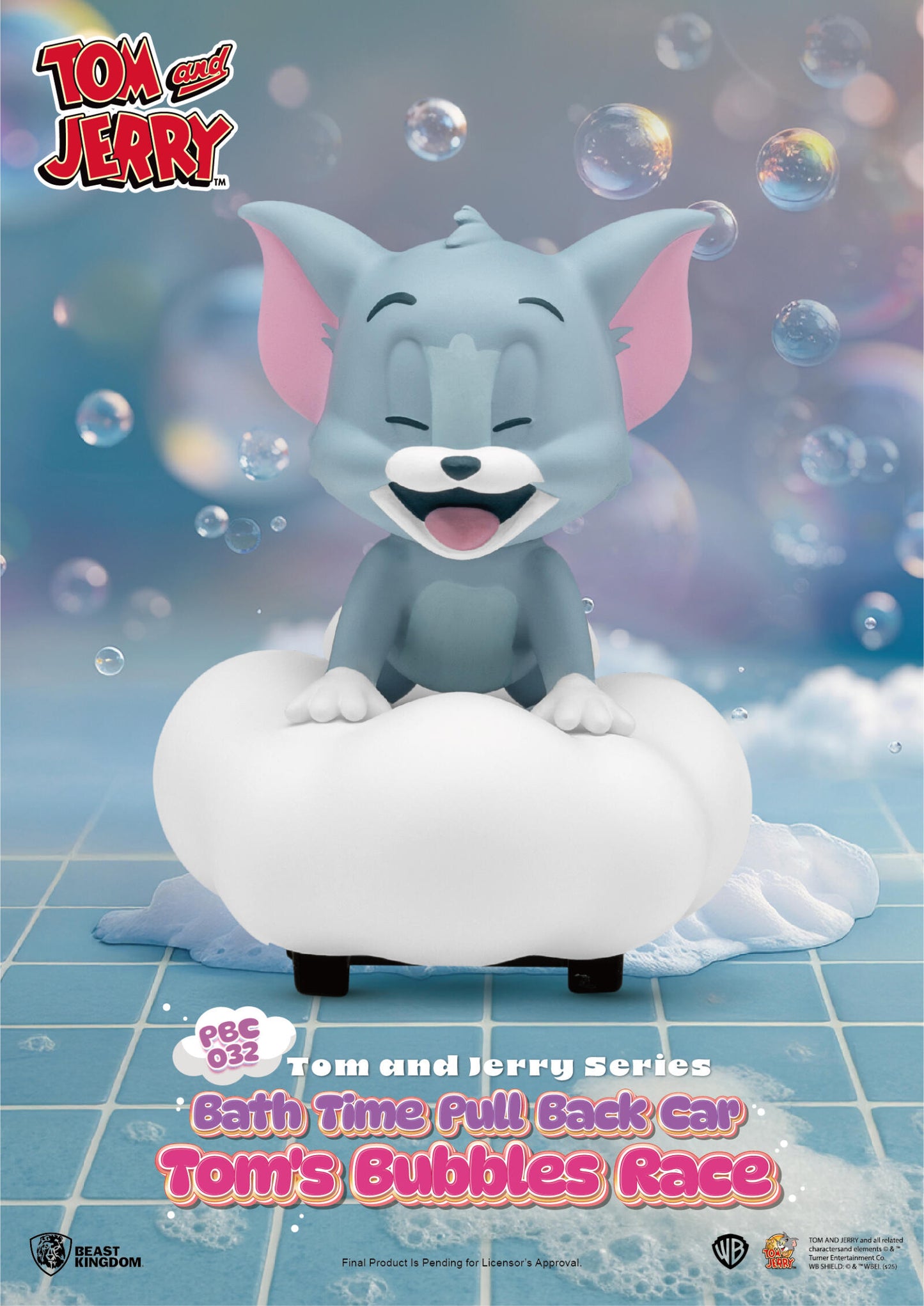 Beast Kingdom Pull Back Car Tom and Jerry Series Bath Time Blind Box Set (6 in the Assortment)