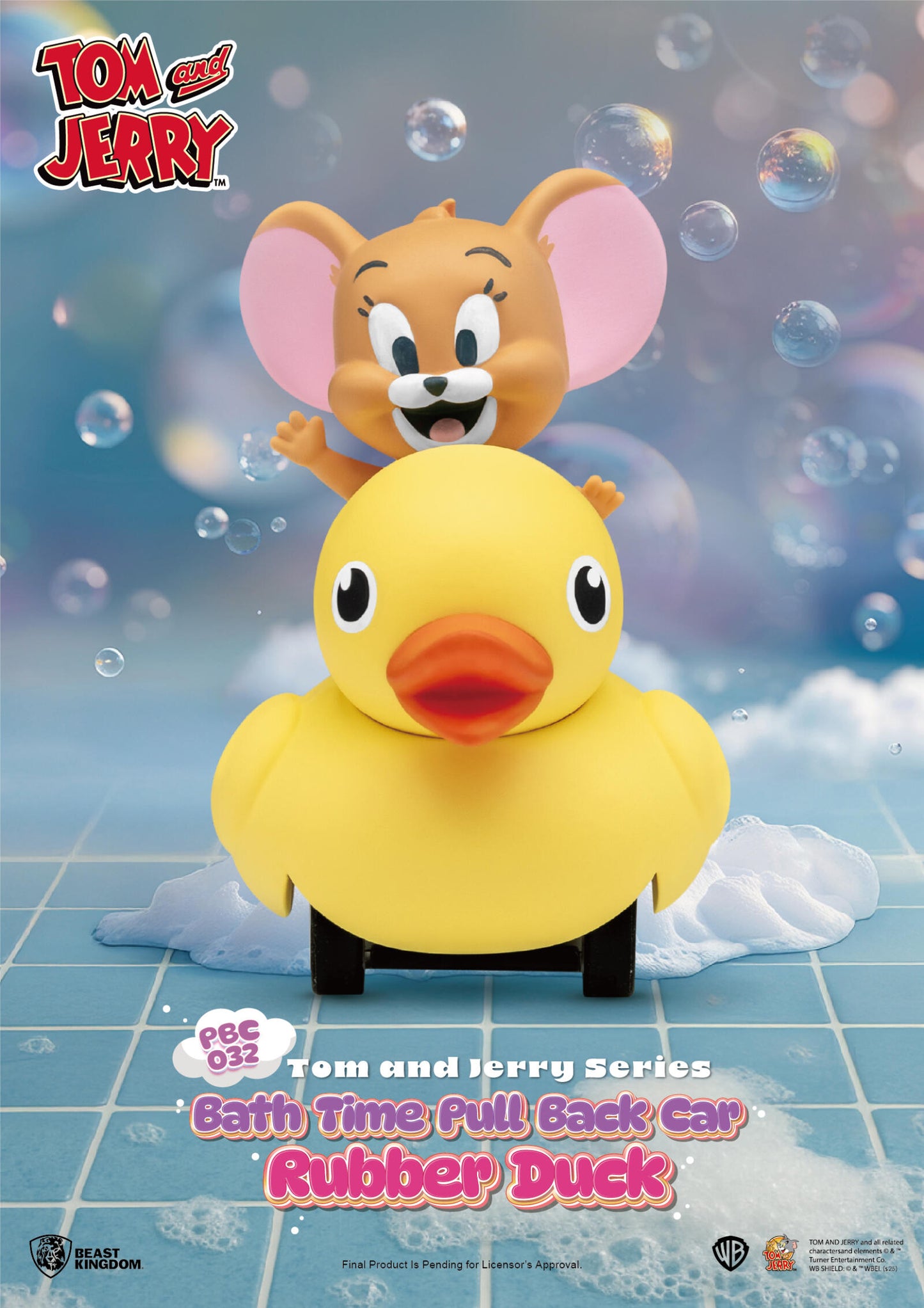 Beast Kingdom Pull Back Car Tom and Jerry Series Bath Time Blind Box Set (6 in the Assortment)
