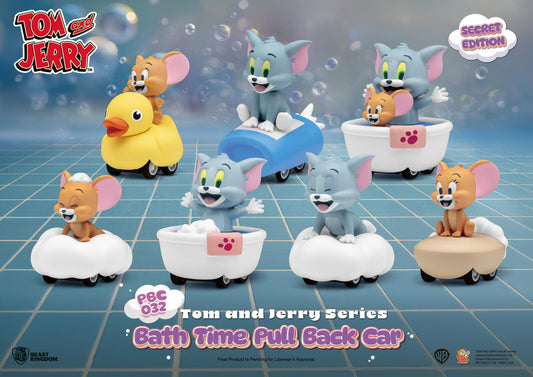 Beast Kingdom Pull Back Car Tom and Jerry Series Bath Time Blind Box Set (6 in the Assortment)