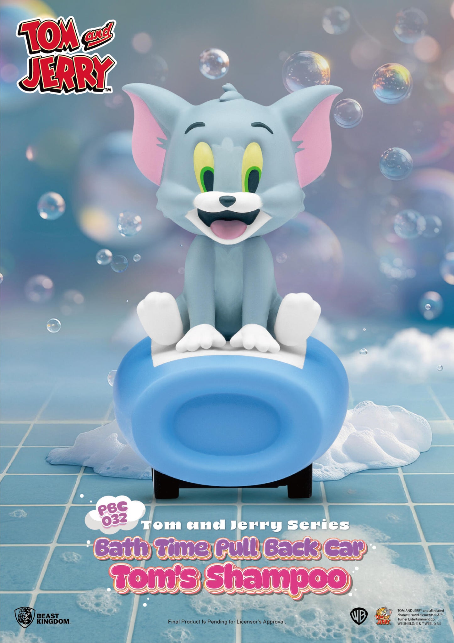 Beast Kingdom Pull Back Car Tom and Jerry Series Bath Time Blind Box Set (6 in the Assortment)