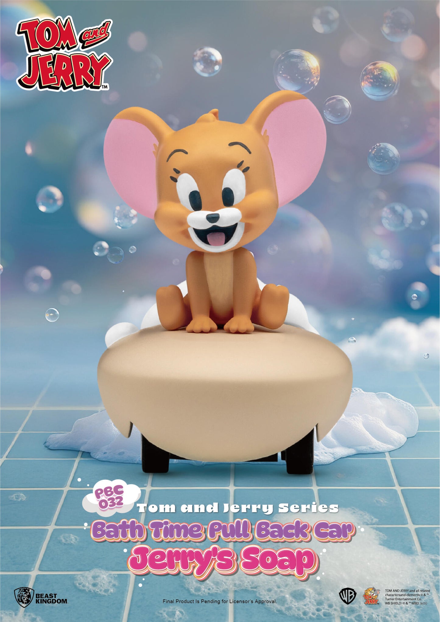 Beast Kingdom Pull Back Car Tom and Jerry Series Bath Time Blind Box Set (6 in the Assortment)