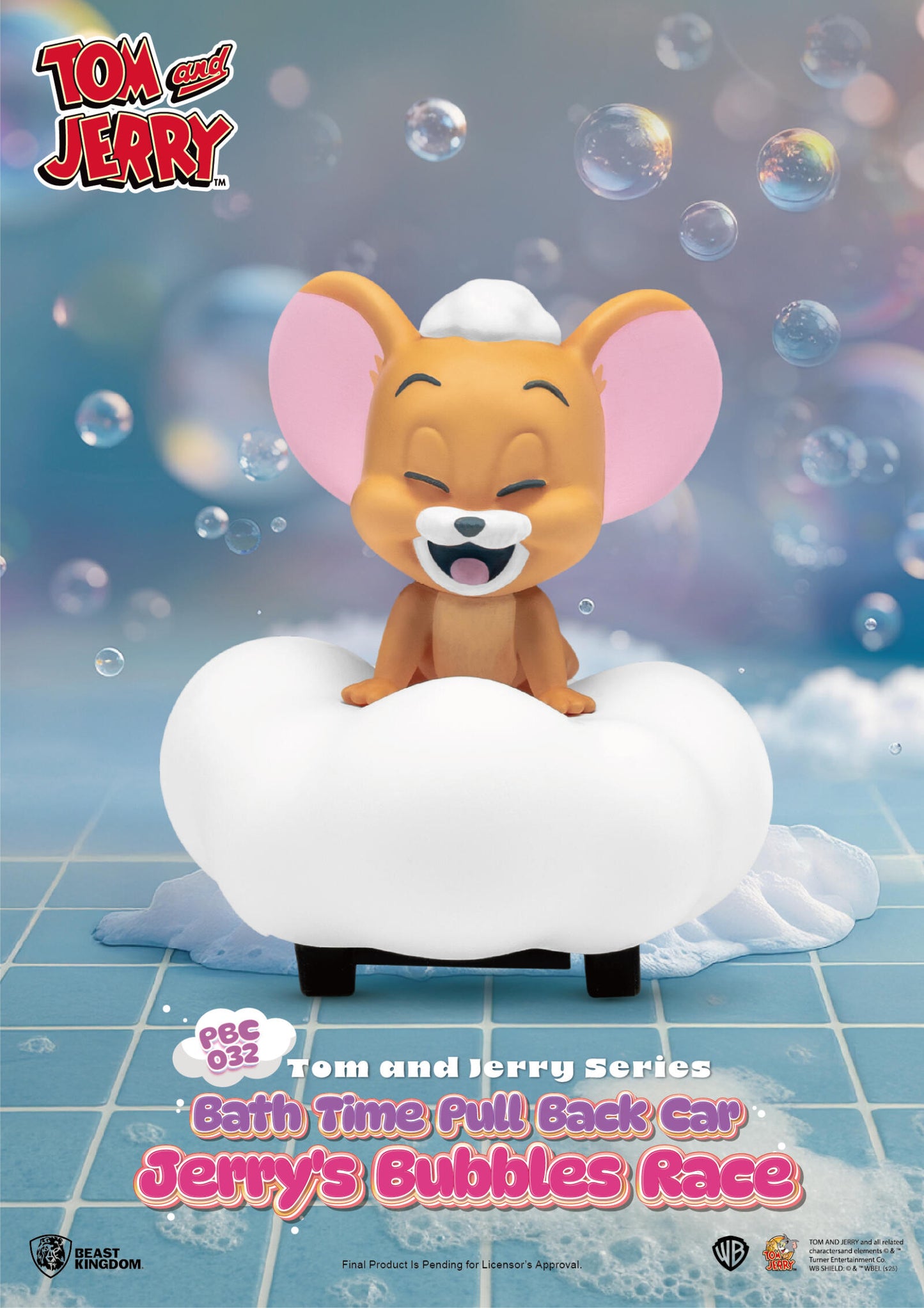 Beast Kingdom Pull Back Car Tom and Jerry Series Bath Time Blind Box Set (6 in the Assortment)