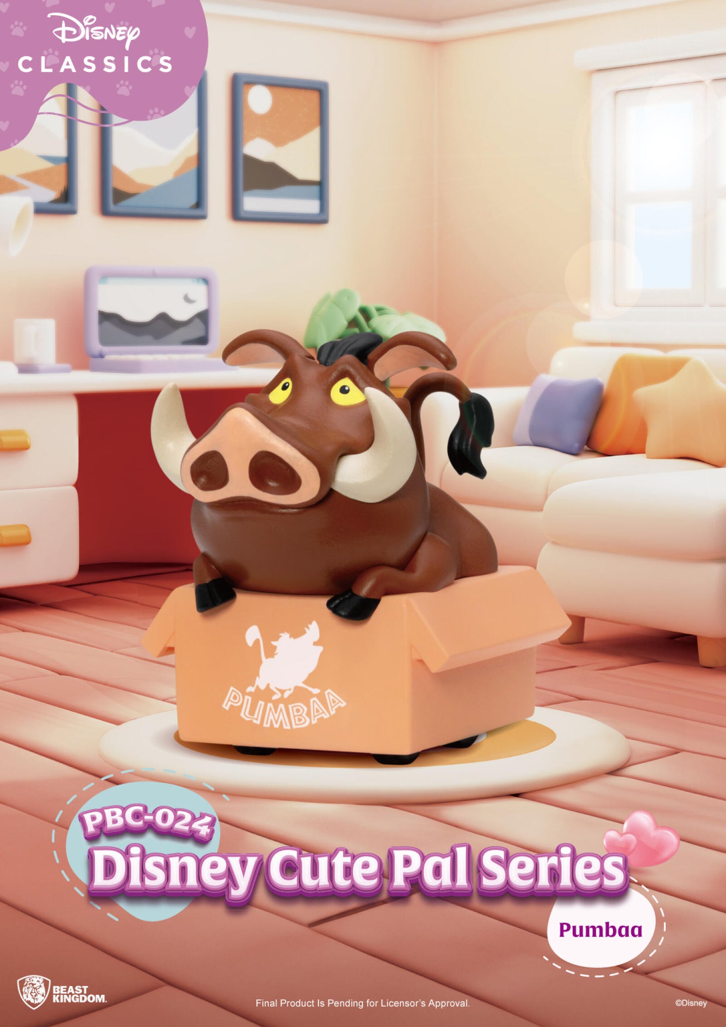 Beast Kingdom Pull Back Disney Cute Pal Series Car Blind Box Set (6 in the Assortment)