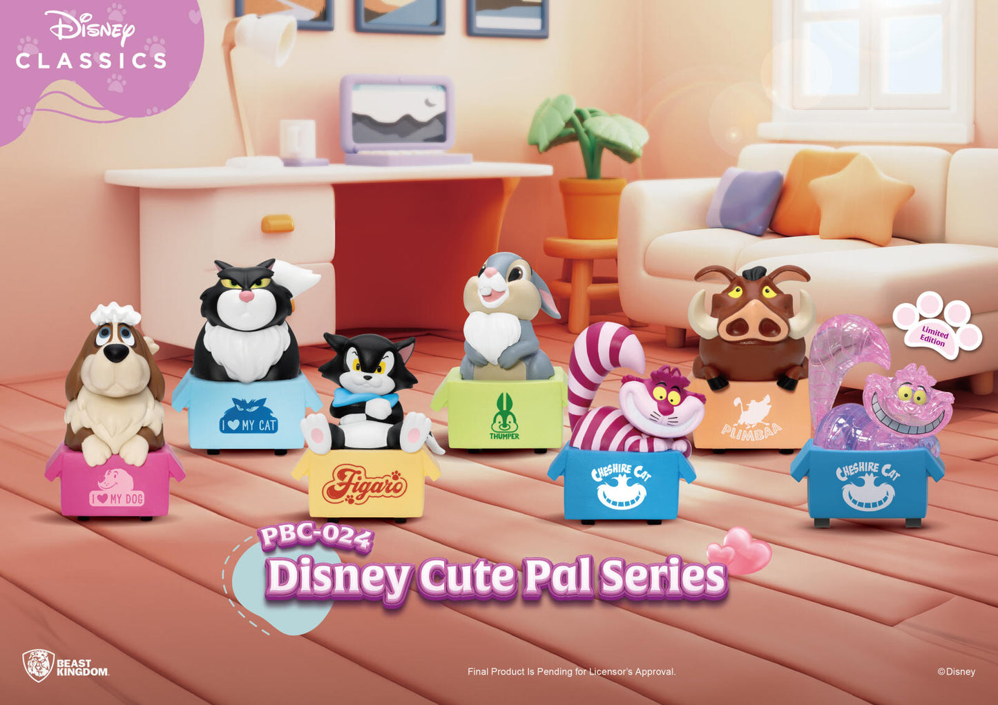 Beast Kingdom Pull Back Disney Cute Pal Series Car Blind Box Set (6 in the Assortment)