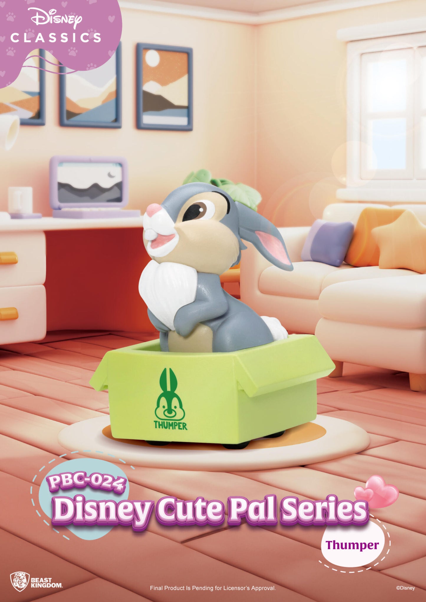 Beast Kingdom Pull Back Disney Cute Pal Series Car Blind Box Set (6 in the Assortment)