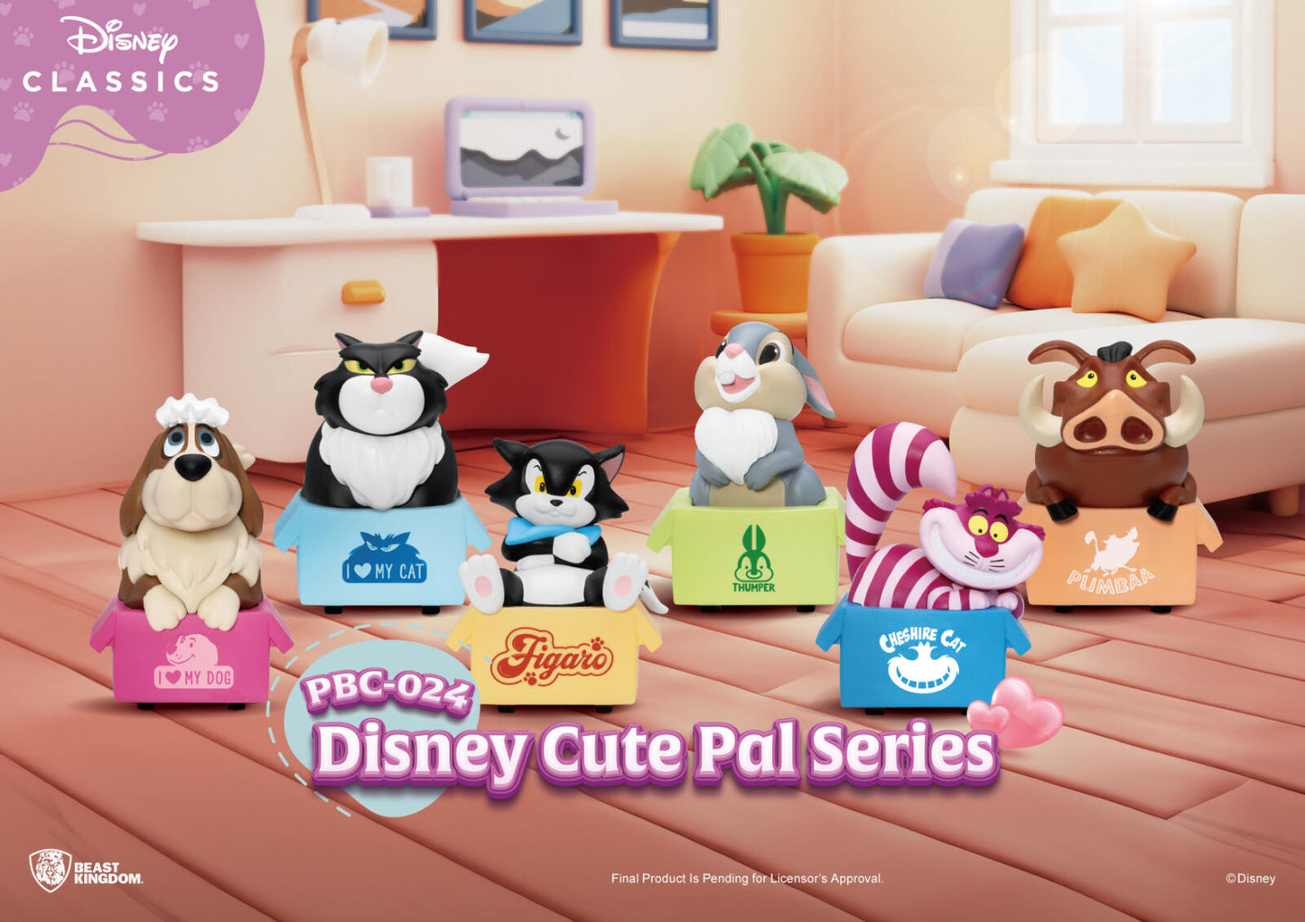 Beast Kingdom Pull Back Disney Cute Pal Series Car Blind Box Set (6 in the Assortment)