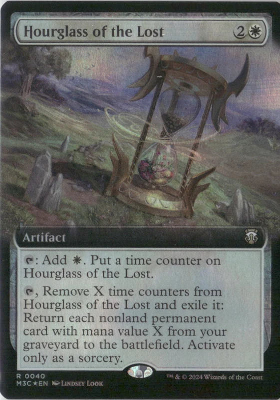 Scan Image | Hourglass of the Lost (Extended Art) (Ripple Foil) - Commander: Modern Horizons 3 | [90F50EFA]