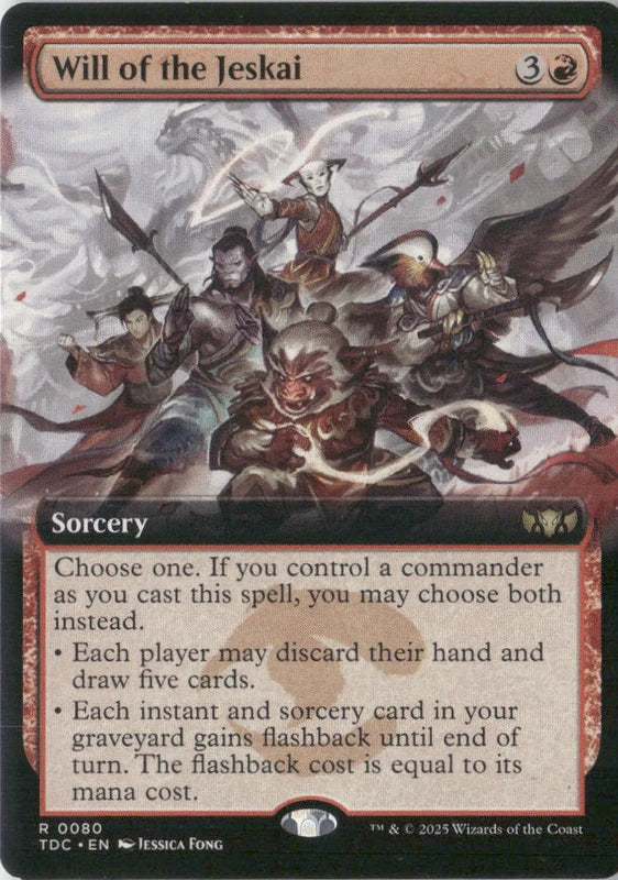 Scan Image | Will of the Jeskai (Extended Art) - Commander: Tarkir: Dragonstorm | [66CAA335]
