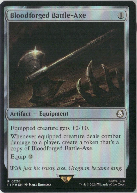 Scan Image | Bloodforged Battle-Axe - Universes Beyond: Fallout | [BCFA6D7C]