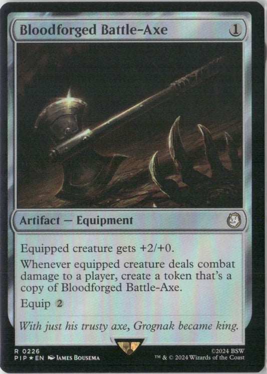 Scan Image | Bloodforged Battle-Axe - Universes Beyond: Fallout | [BCFA6D7C]