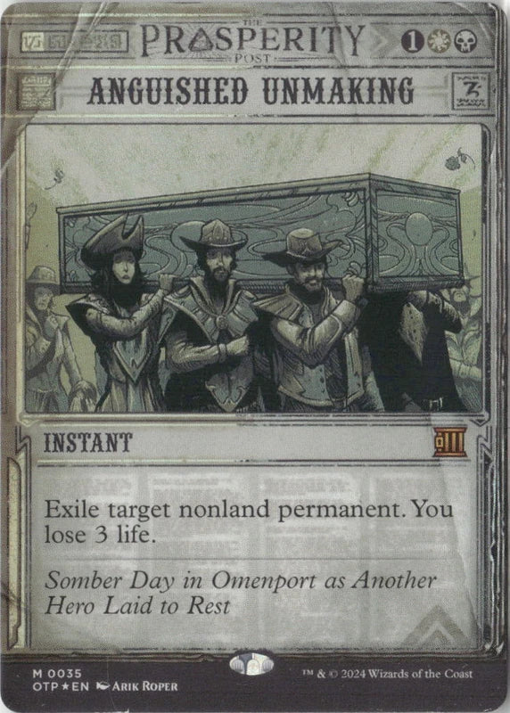Scan Image | Anguished Unmaking - Outlaws of Thunder Junction: Breaking News | [10A7CCD5]