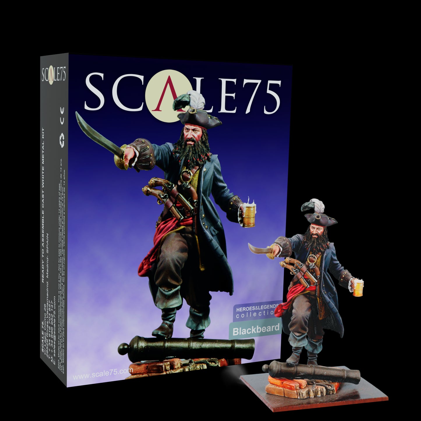 Scale 75 Figures - Heroes and Legends - Blackbeard 75mm