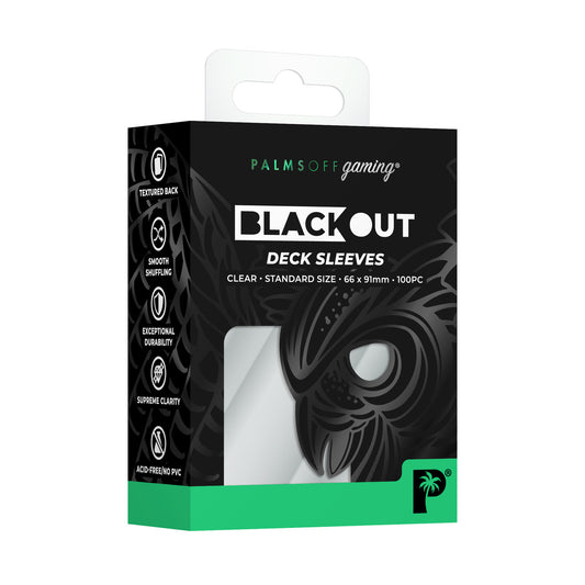 Blackout Deck Sleeves Clear- 100pc