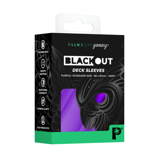 Blackout Deck Sleeves Purple - 100pc