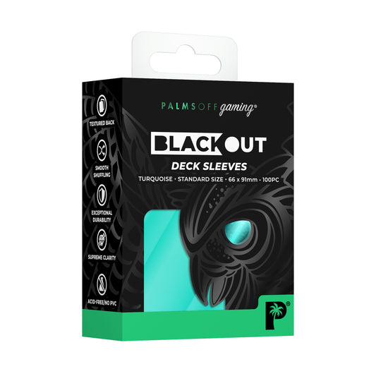 Blackout Deck Sleeves Turquoise - 100pc