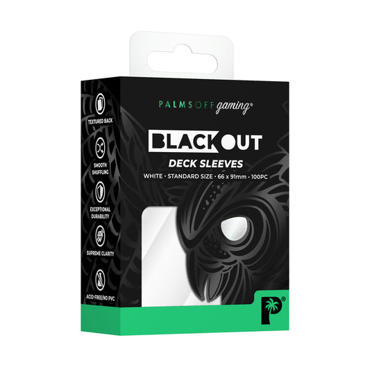 Blackout Deck Sleeves White - 100pc