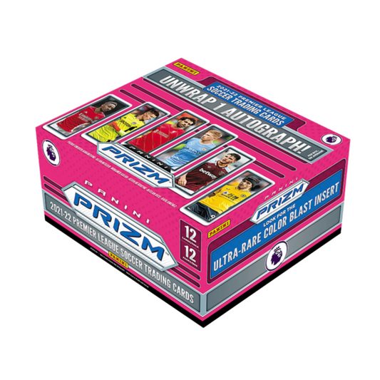 Soccer - 2021/22 Prizm Premier League Cards (Display of 12) | PAN97707 | Ozzie Collectables Soccer - 2021/22 Prizm Premier League Cards (Display of 12) | PAN97707 | Ozzie Collectables