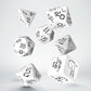 Bright Llama Dice Set - White & Black