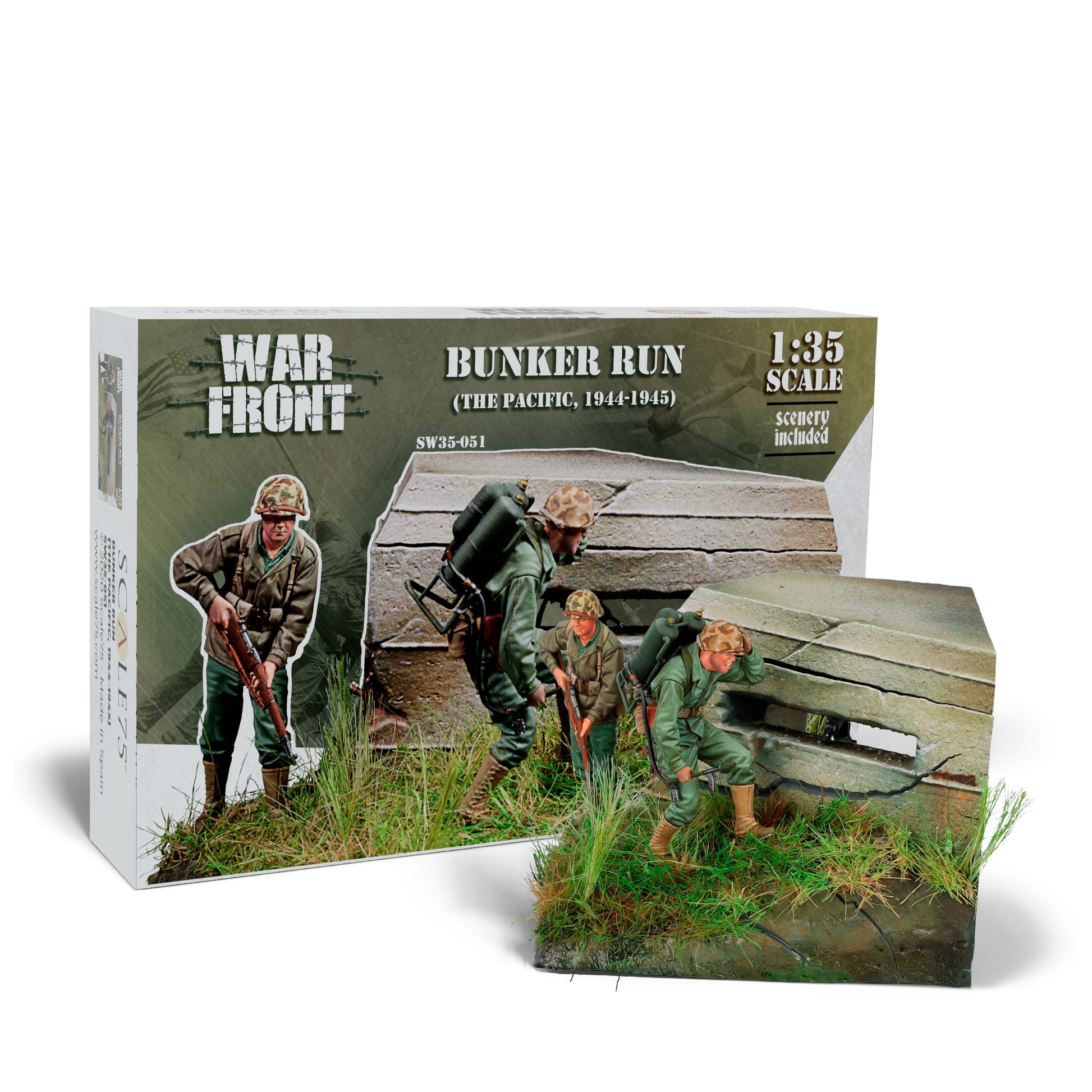 Scale 75 Figures - Warfront - Bunker Run (The Pacific 1944-1945) 35mm