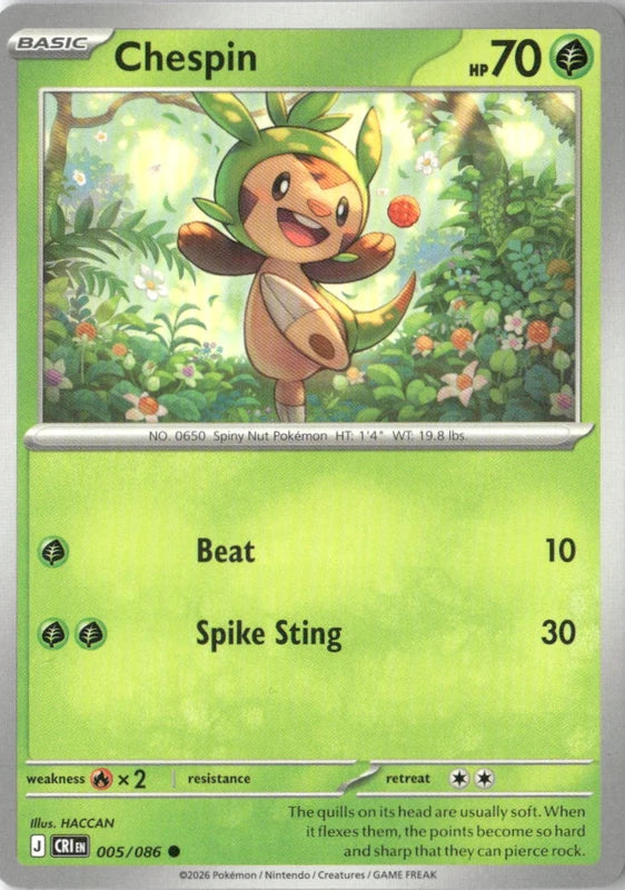 Chespin - 005/086 - ME04: Chaos Rising