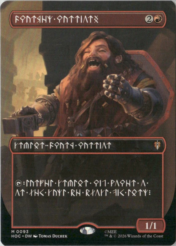 Scan Image | Dwarven Warriors (Borderless) (Dwarvish) - The Hobbit: Eternal-Legal | [70F58C75]