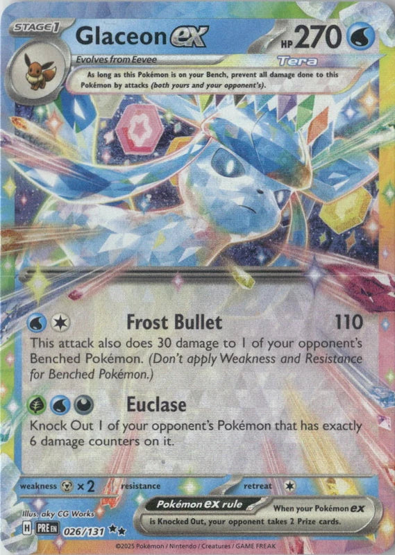 Glaceon ex - 026/131 - SV: Prismatic Evolutions