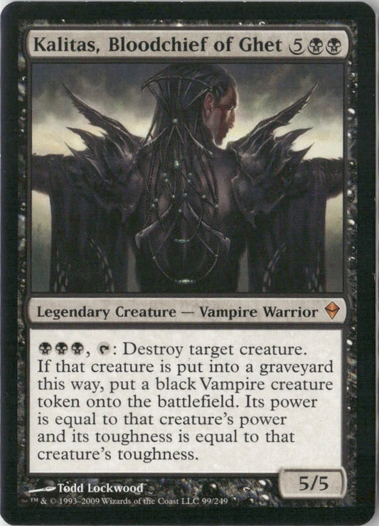 Scan Image | Kalitas, Bloodchief of Ghet - Zendikar | [2AFD7424]