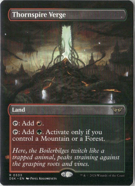 Scan Image | Thornspire Verge (Borderless) - Duskmourn: House of Horror | [82849162]