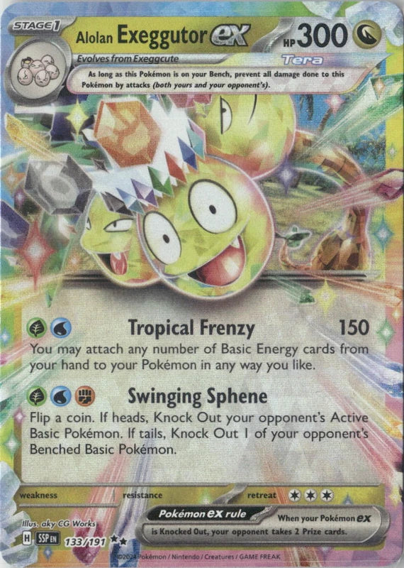 Alolan Exeggutor ex - 133/191 - SV08: Surging Sparks