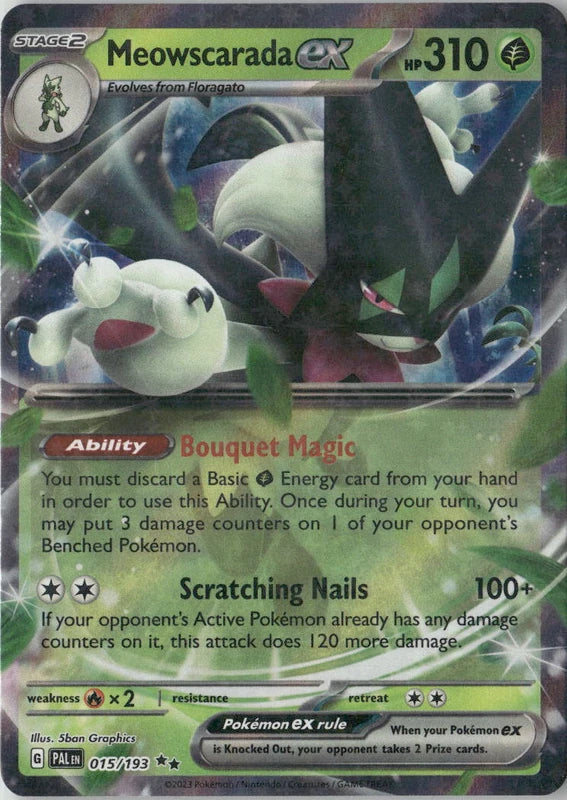 Meowscarada ex - 015/193 - SV02: Paldea Evolved
