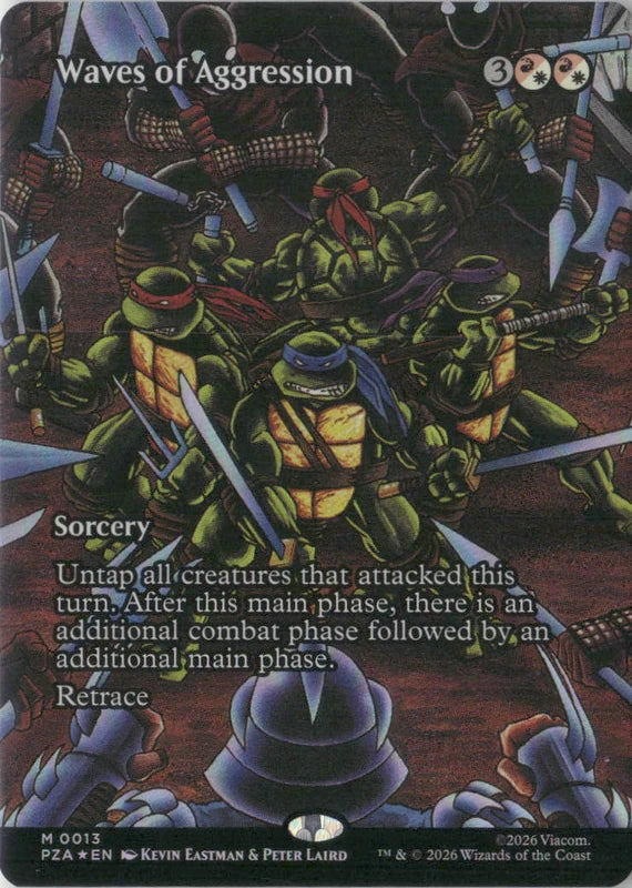 Scan Image | Waves of Aggression (Borderless) - Teenage Mutant Ninja Turtles Source Material | [E6219C5C]