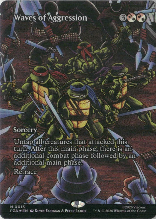 Scan Image | Waves of Aggression (Borderless) - Teenage Mutant Ninja Turtles Source Material | [E6219C5C]
