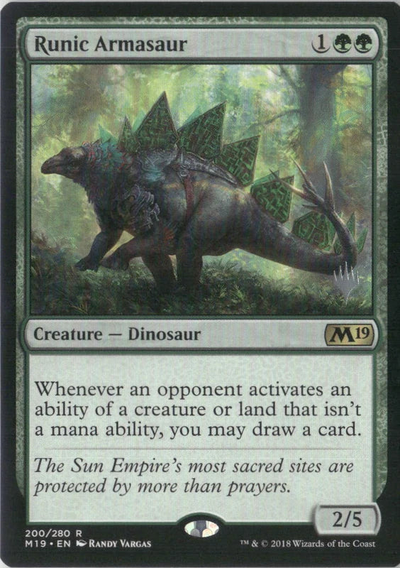 Scan Image | Runic Armasaur - Core Set 2019 | [7283909F]