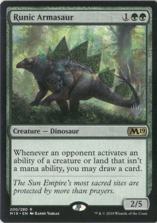 Scan Image | Runic Armasaur - Core Set 2019 | [7283909F]