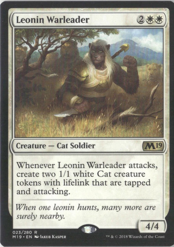 Scan Image | Leonin Warleader - Core Set 2019 | [EC13D263]