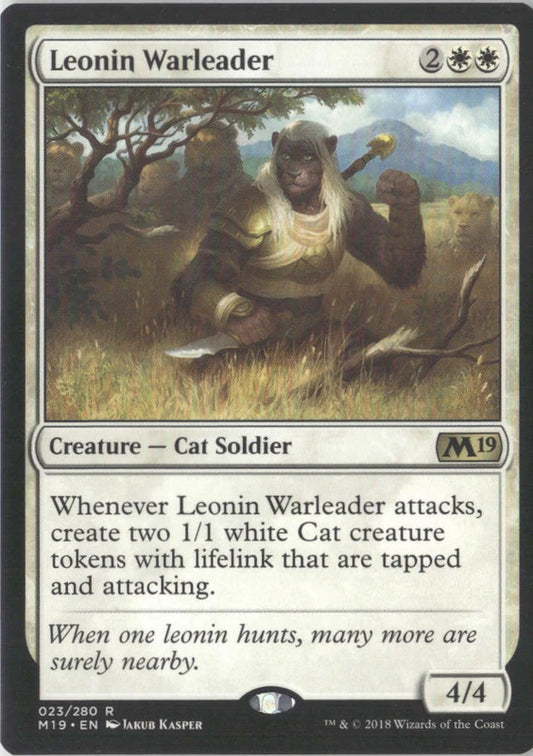 Scan Image | Leonin Warleader - Core Set 2019 | [EC13D263]