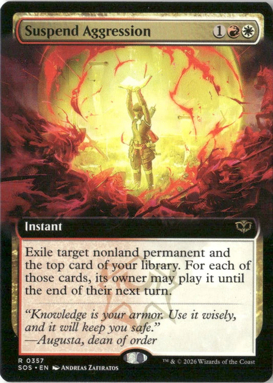 Suspend Aggression (Extended Art) - Secrets of Strixhaven