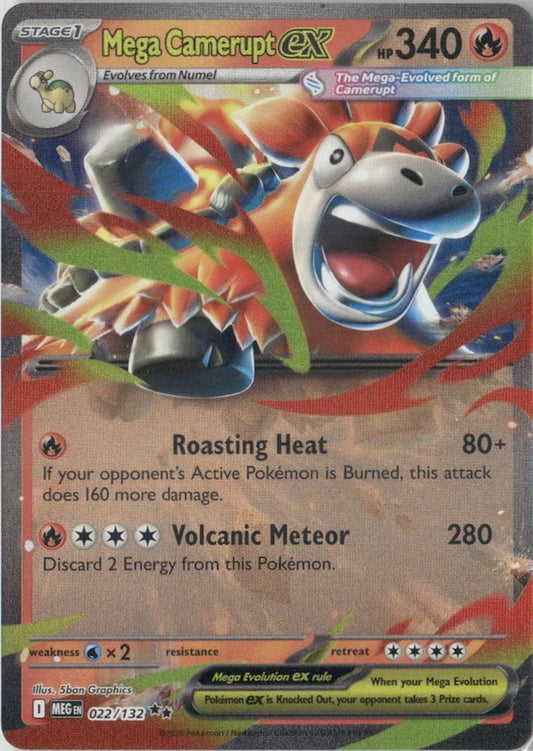 Mega Camerupt ex - 022/132 - ME01: Mega Evolution