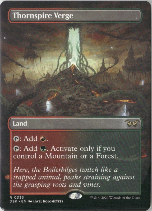 Scan Image | Thornspire Verge (Borderless) - Duskmourn: House of Horror | [6B696898]