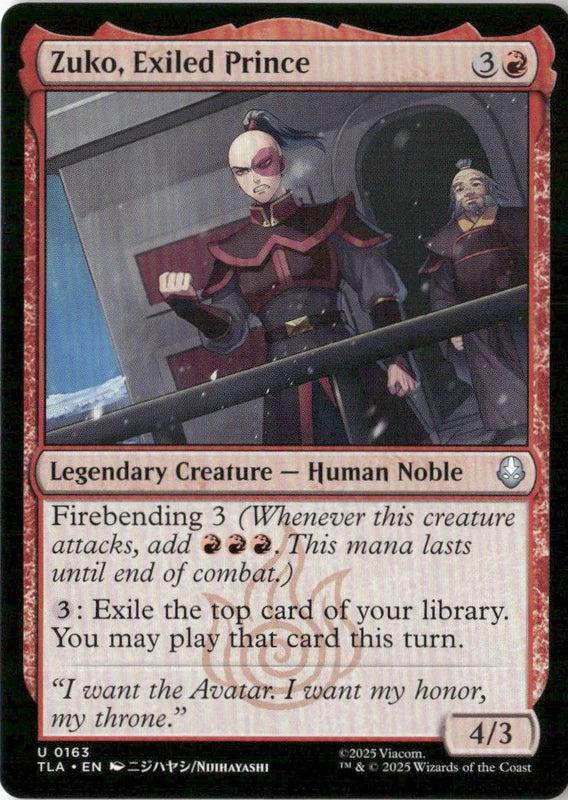 Zuko, Exiled Prince - Avatar: The Last Airbender