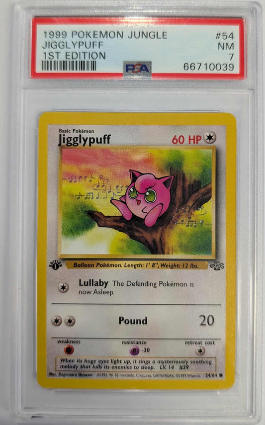 1999 Pokemon Jungle Jigglypuff 54 1st Edition
