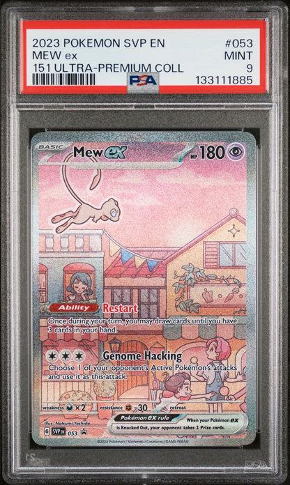 2023 Pokemon Svp En-Sv Black Star Promo 053 Mew Ex 151 Ultra-Premium Coll - PSA 9
