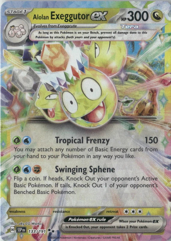 Alolan Exeggutor ex - 133/191 - SV08: Surging Sparks