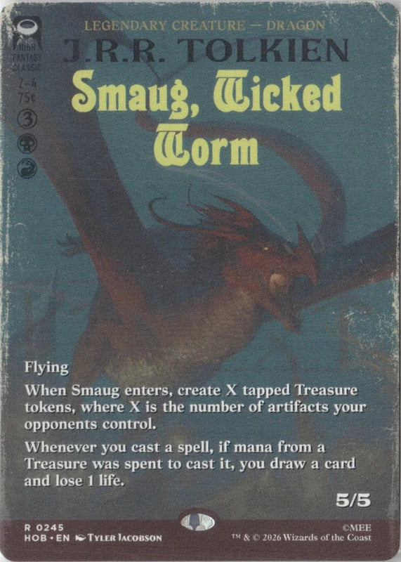 Scan Image | Smaug, Wicked Worm (Borderless) - The Hobbit | [A5EAB355]