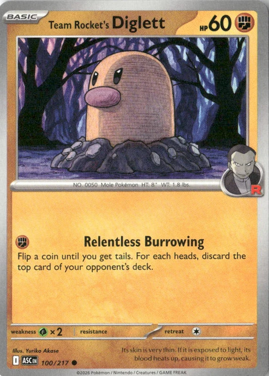 Team Rocket's Diglett - ME: Ascended Heroes