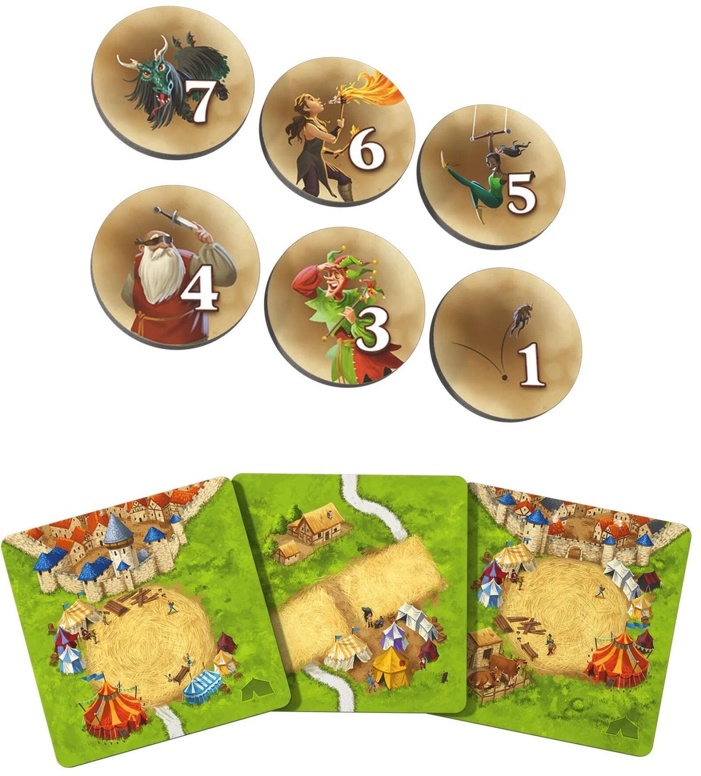 Carcassonne Expansion 10 - Circus and Artist (2025 Redesign)