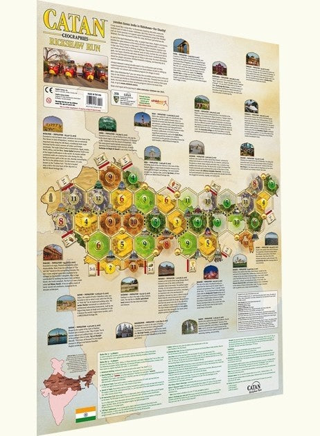 Catan Rickshaw Run Map